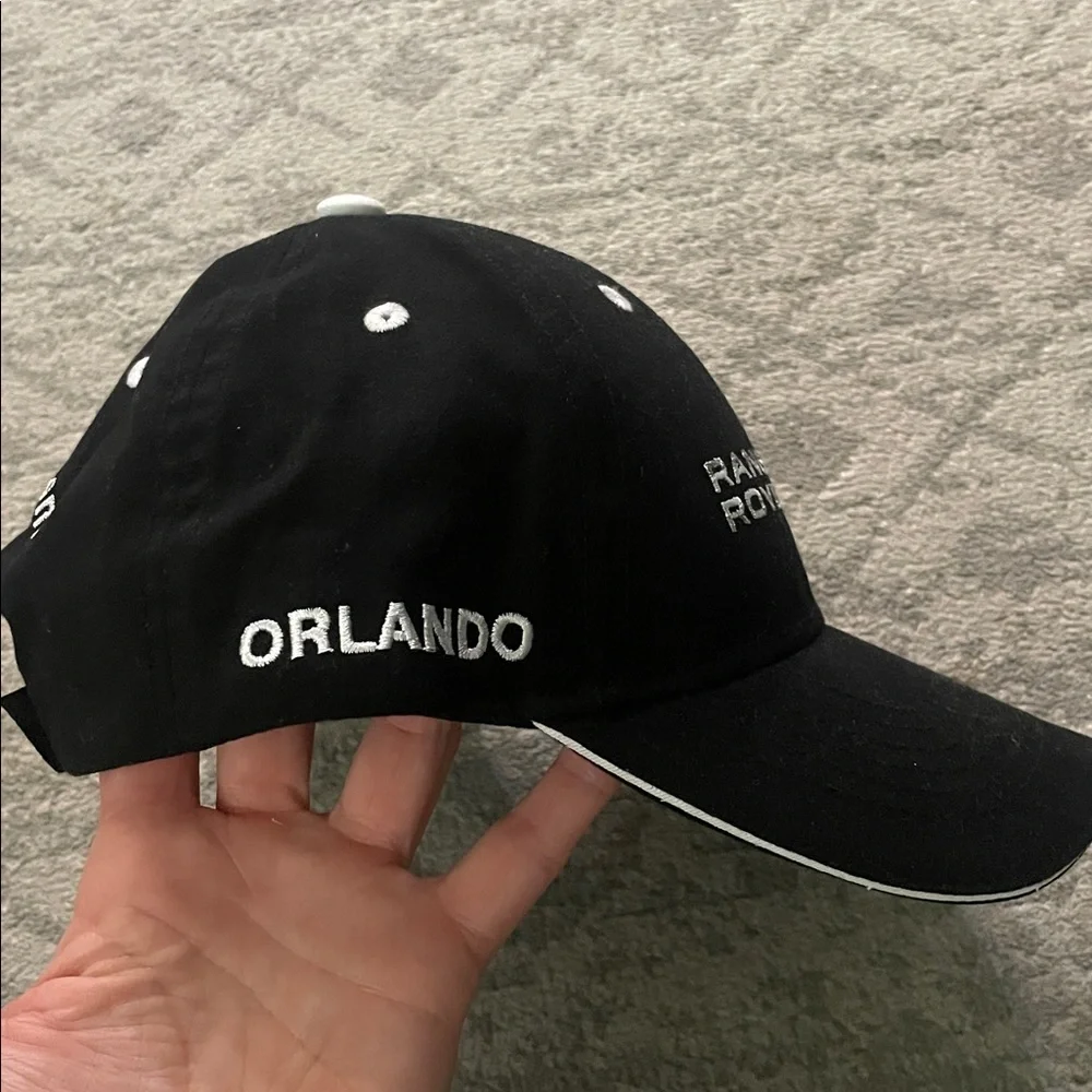 Range Rover Black Baseball Hat with Green Logo - Picture 3 of 5